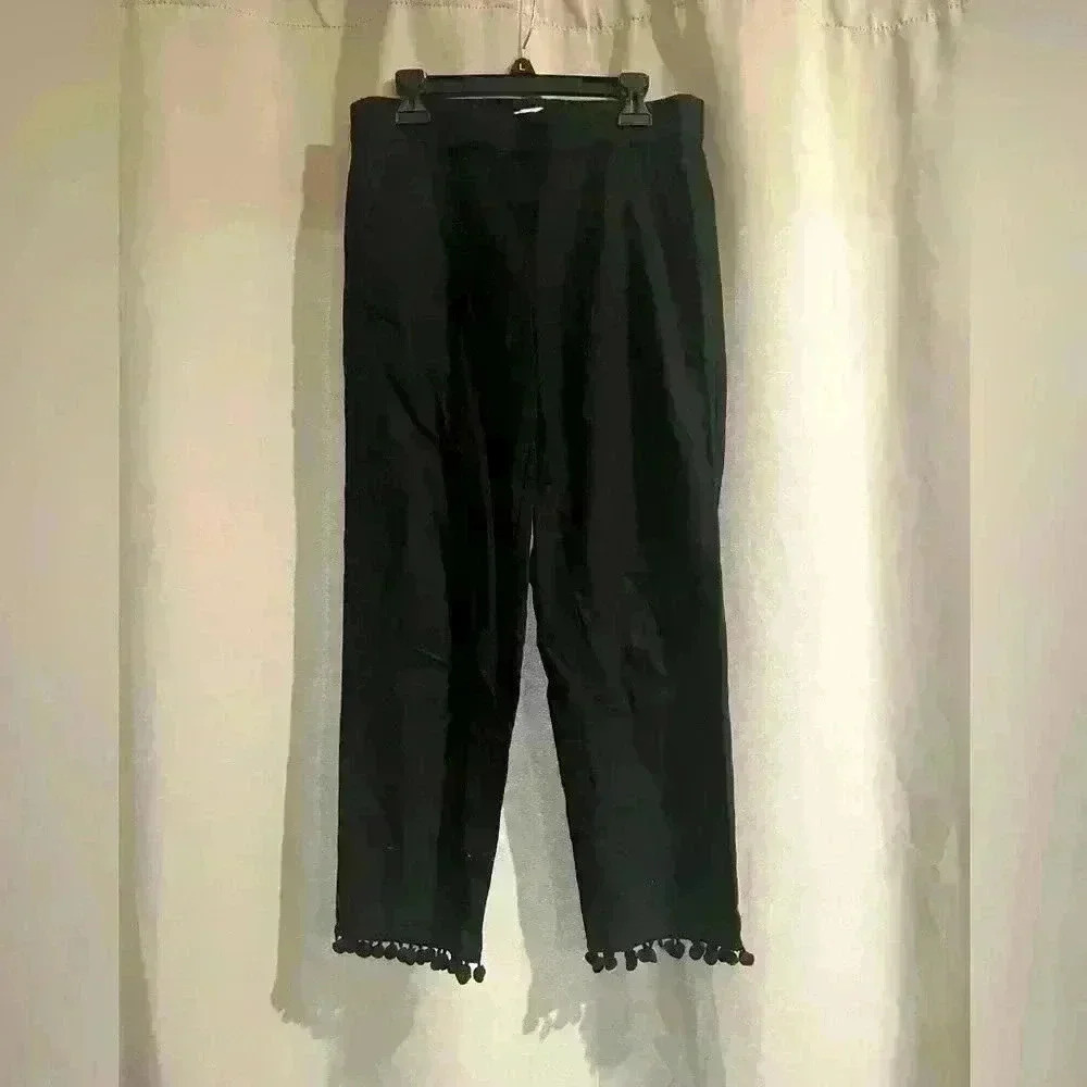 Women’s J Crew Stretchy Black Capris